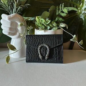 Black Snakeskin Styled Wallet